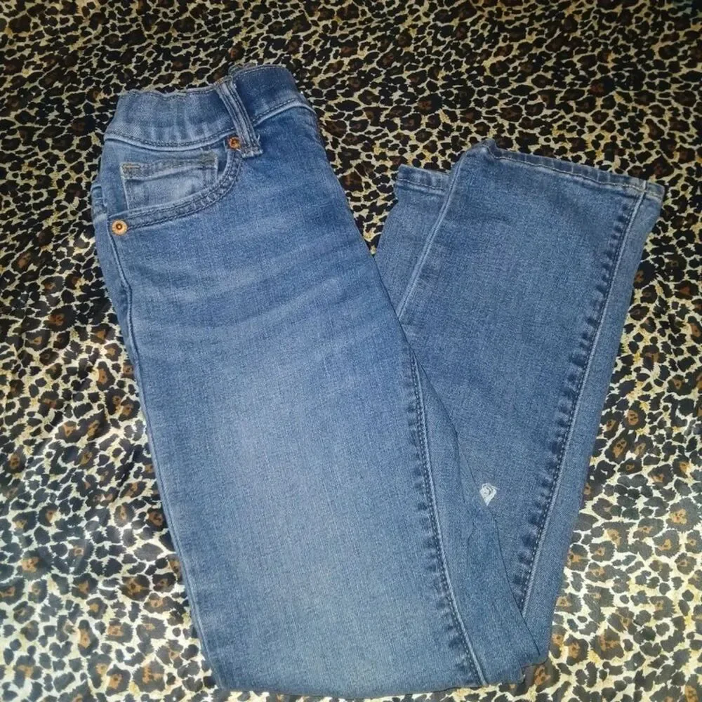 Old Navy Kids Distressed Camo-Patch Jeans size 7